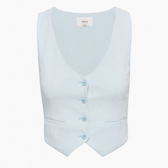 Aritzia Wilfred Desire Vest in Heatwave Blue - Picture 7 of 8